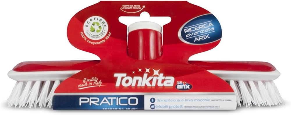 Tonkita Scrub Broom with Red Stick image