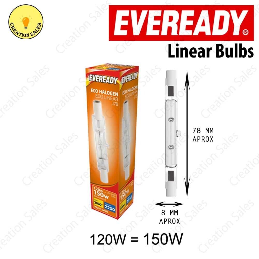 EVEREADY Halogen R7S Linear J78 120w, 2900k