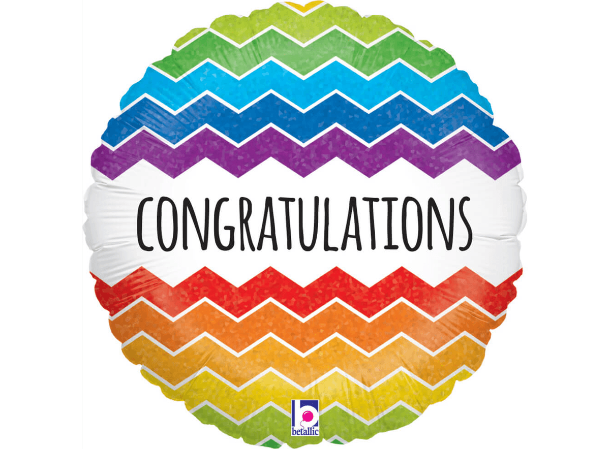 Oaktree 18" Chevron Congratulations