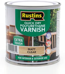 Rustin Q/D Poly Varn Matt Clear 250ml 1