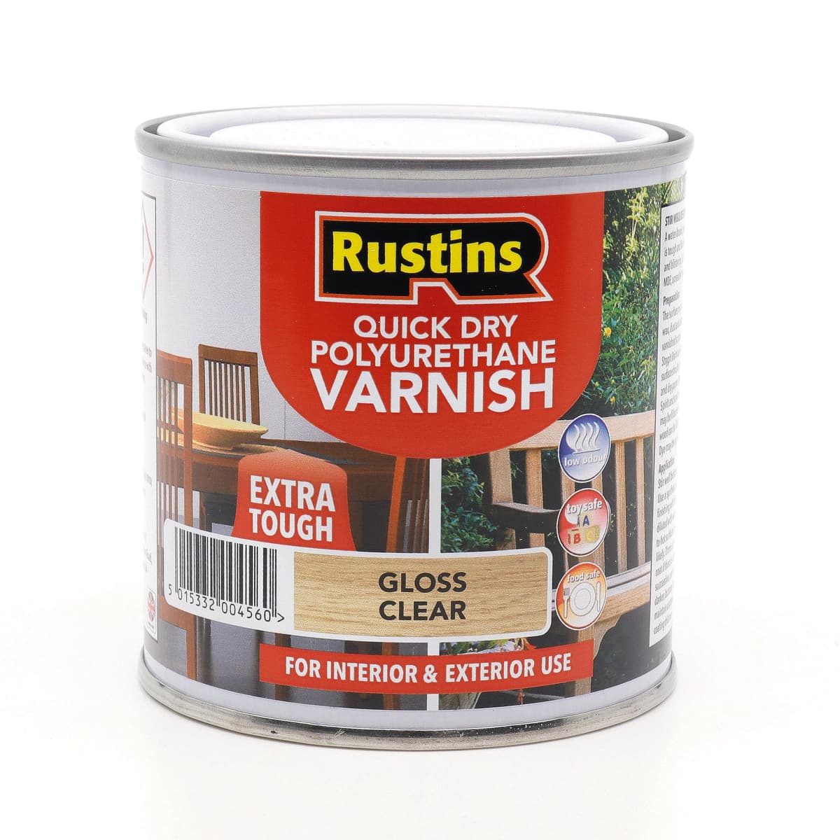 RUSTIN - Q/D POLY VARNISH GLOSS CLEAR - 250ml