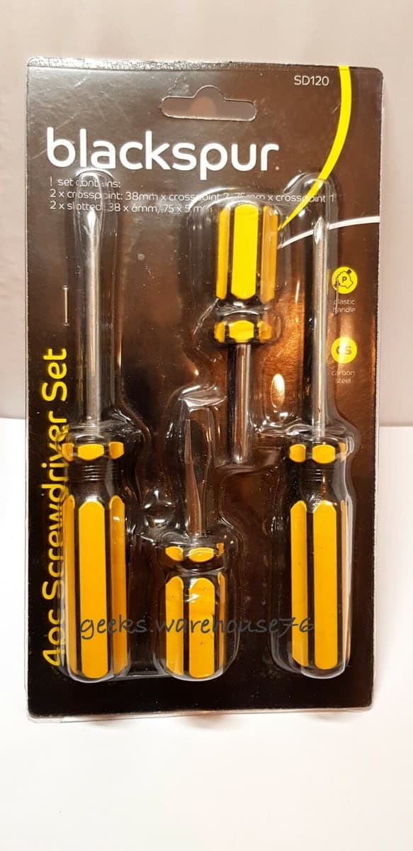 Blackspur 10PC Screwdriver Set