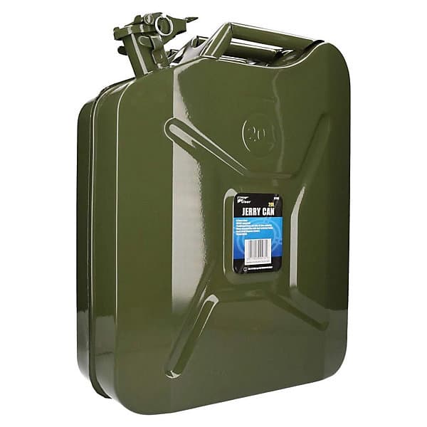Blackspur Pro User Steel Jerry Can - 20L - Green