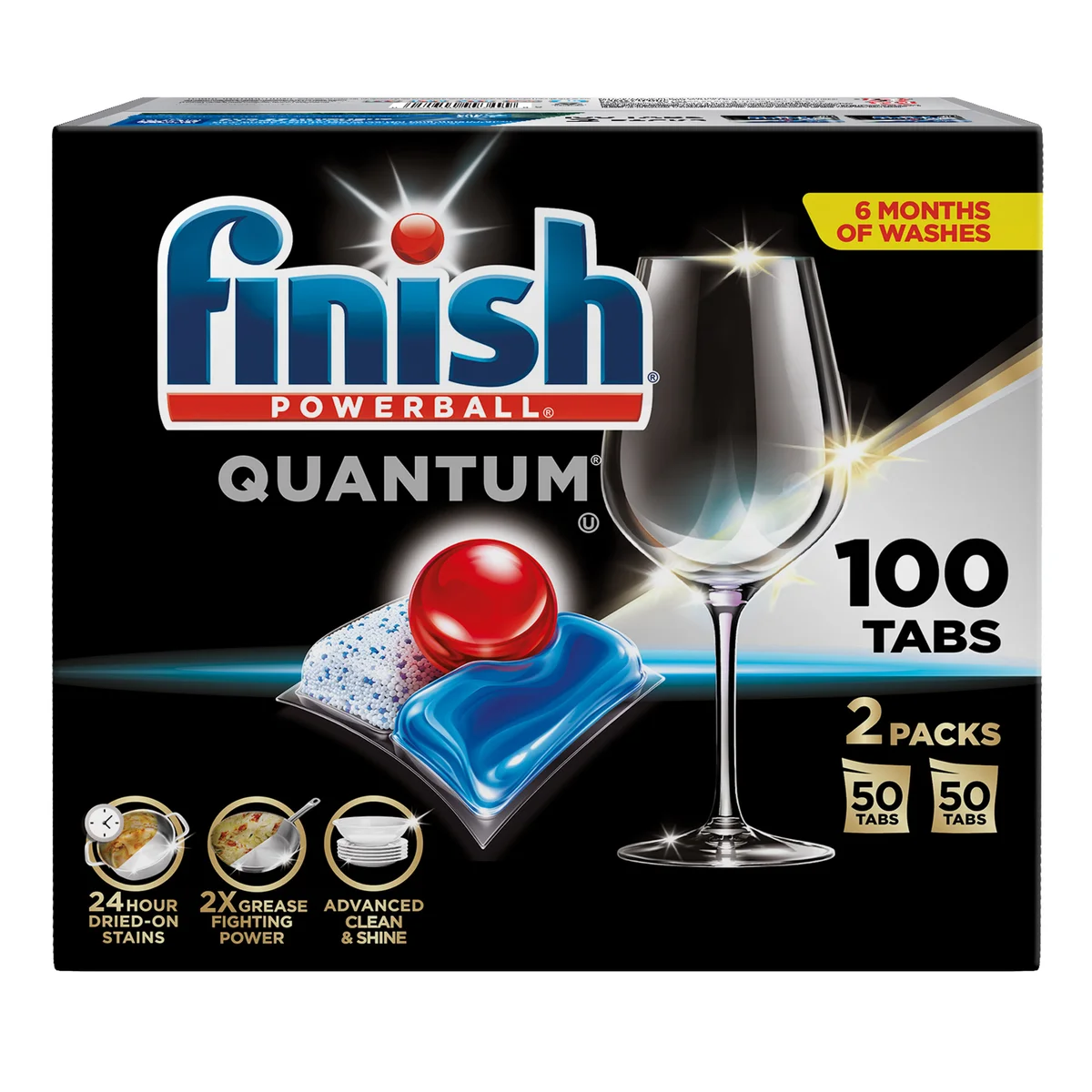 Finish GB Powder Ess Reg 100 Tabs image