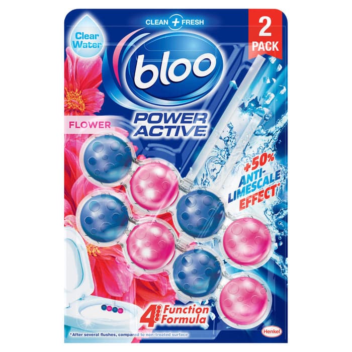 Bloo Power Active Flower Twin Pack Clear Water
