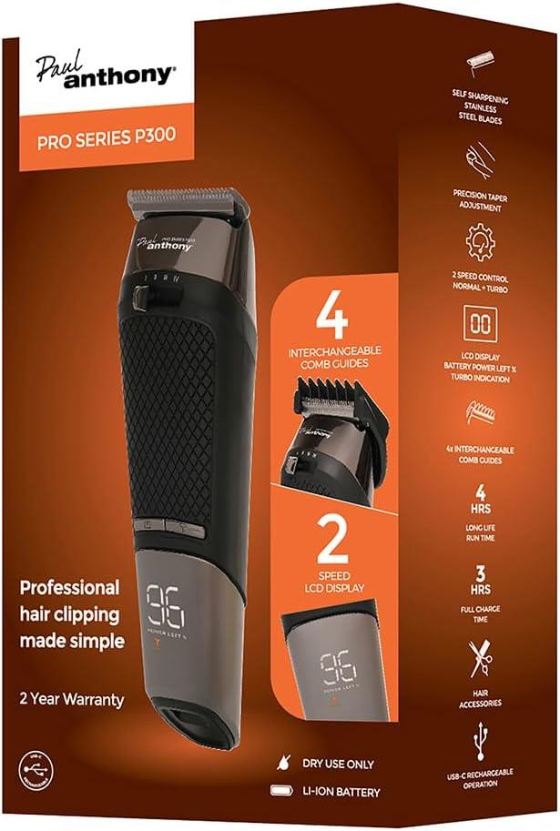 LLOYTRON Paul Anthony Pro Series P300 USB-C Lithium Cordless Hair Clipper image