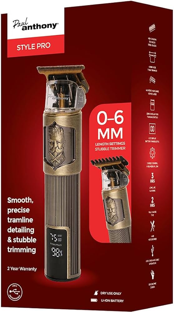 LLOYTRON Paul Anthony Style Pro USB-C Lithium Detailing & Stubble Trimmer image