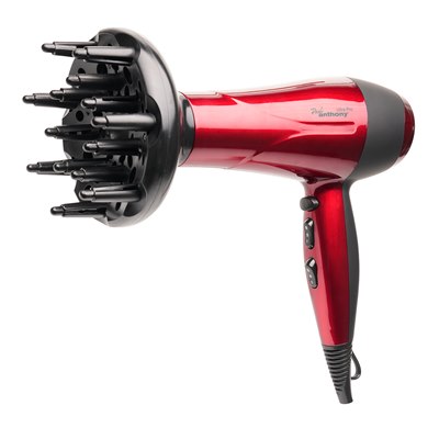 LLOYTRON Paul Anthony Ultra Pro 2200w Hair Dryer with Diffuser Hot Red image