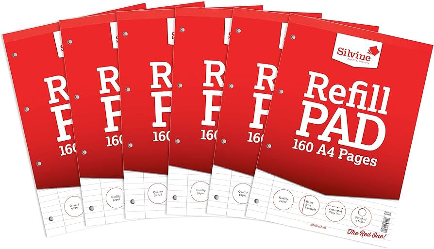 Silvine A4 Refill Pad Pack Of 3 image