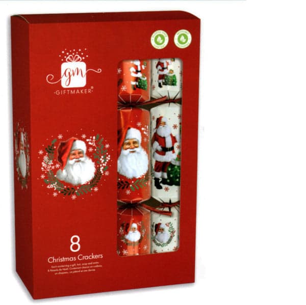 CRACKERS 8X12" TRAD SANTA