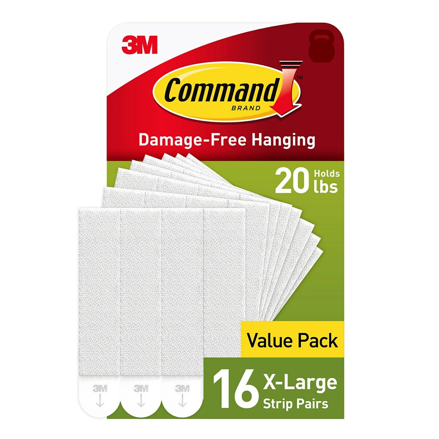 Command X-Large Picture Hanging Strips White image