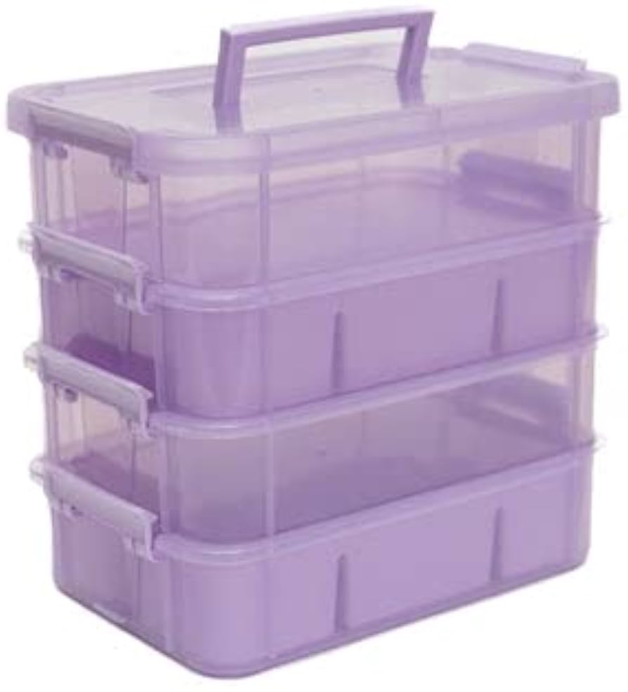 Violet Plastic 10 Lt Storage Box image