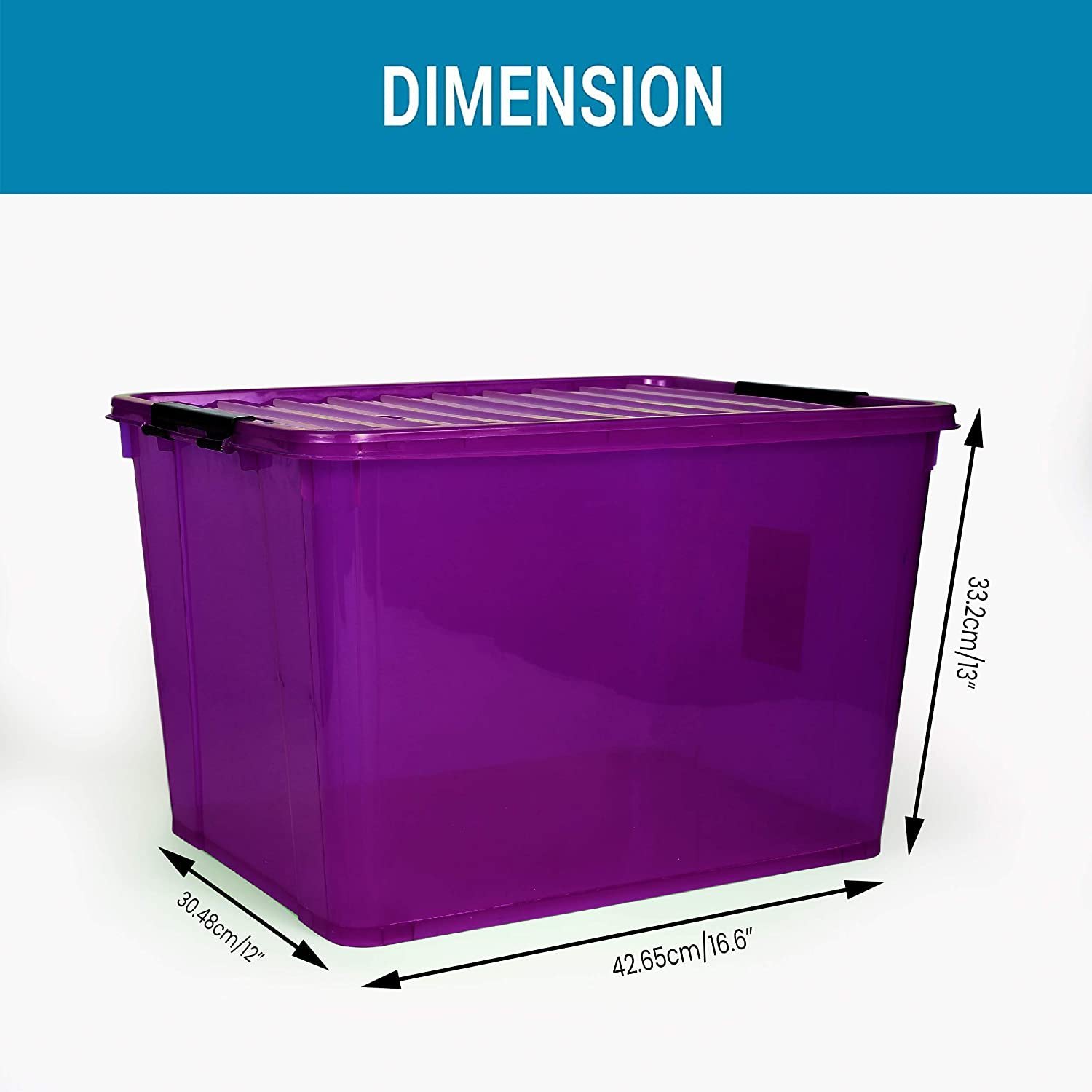 Violet Plastic 100 Lt Family Box image