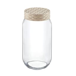 Glass Straw Decorated Jar 1000 cc 2