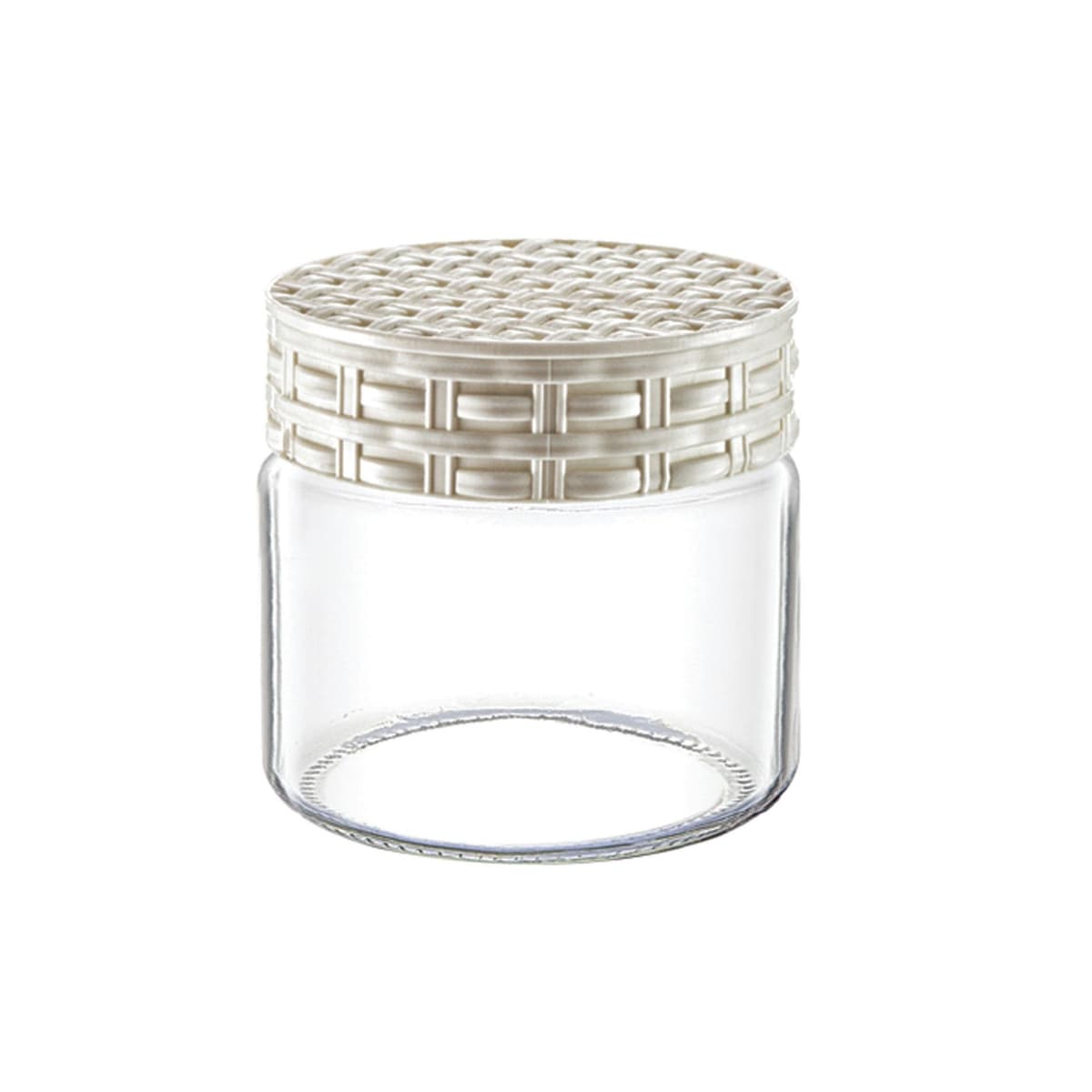 Glass Straw Decorated Jar 300 cc