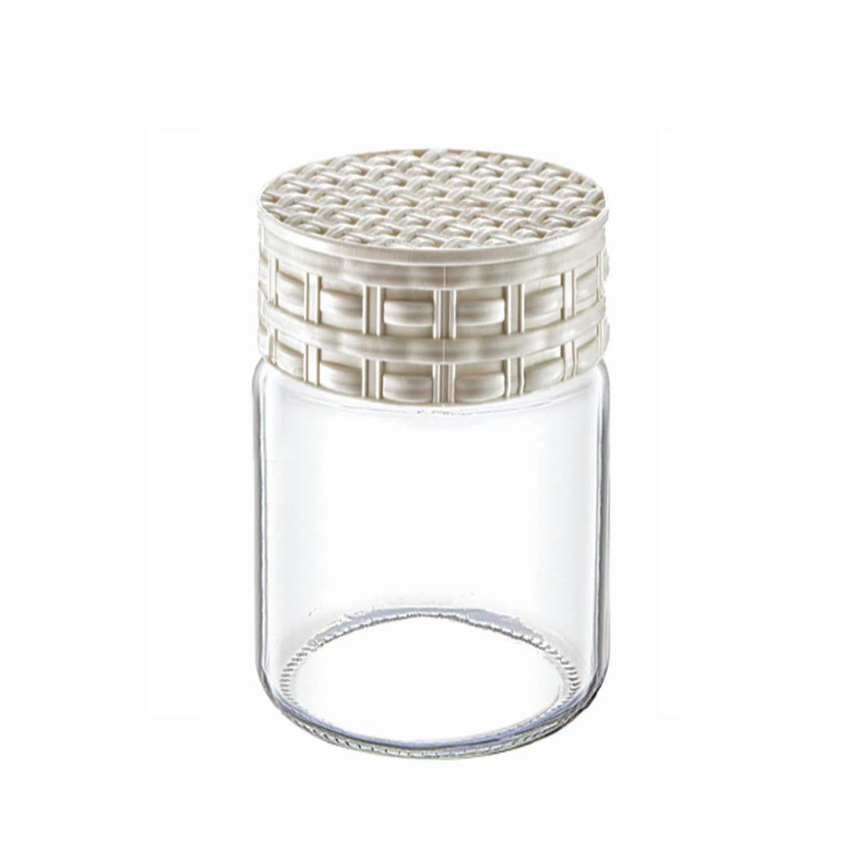 Glass Straw Decorated Jar 425 cc