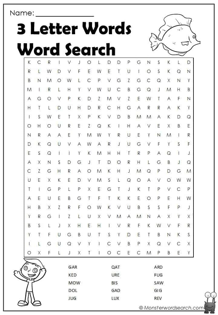 Word Search 3 & 4