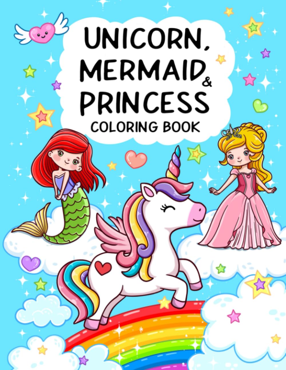 Unicorn & Mermaid Colouring Books image