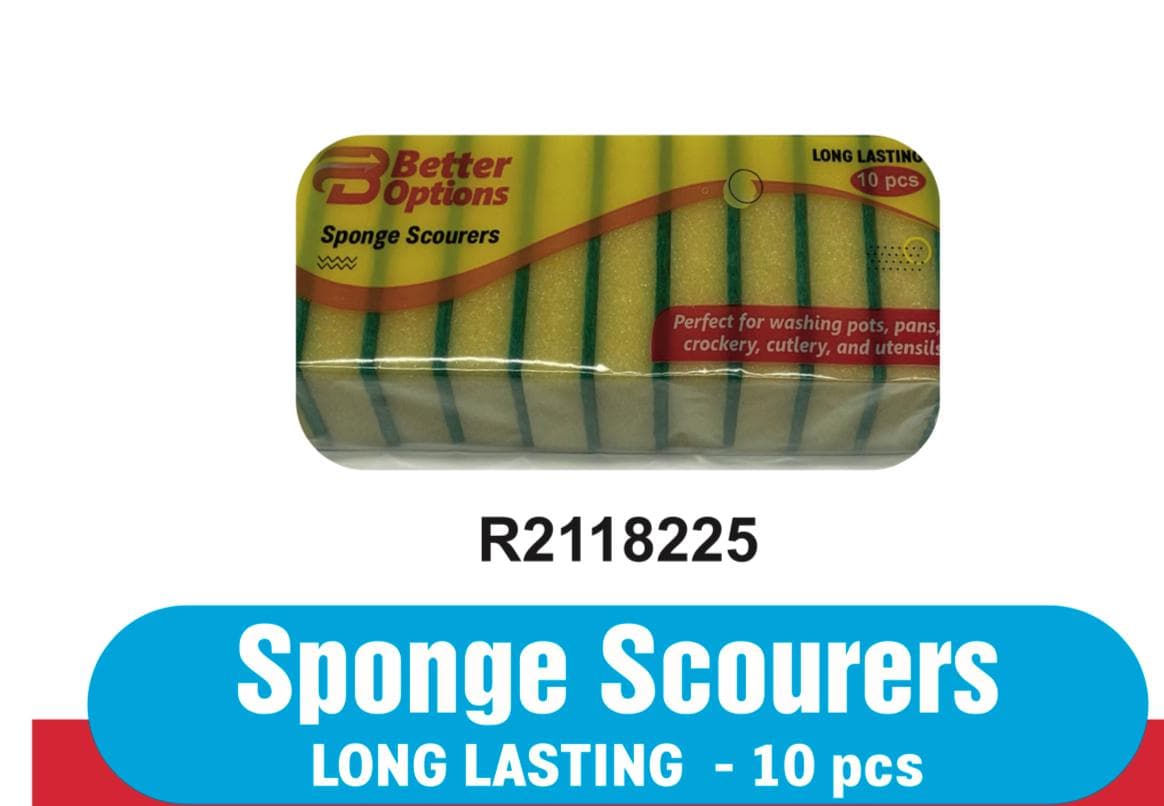Better Options 10pc Sponge Scourer Pk20