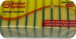Better Options 10pc Sponge Scourer Pk20 3