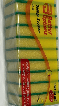 Better Options 10pc Sponge Scourer Pk20 4