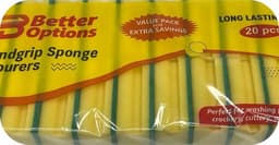 Better Options 20pc Sponge Scourer Pk10 2