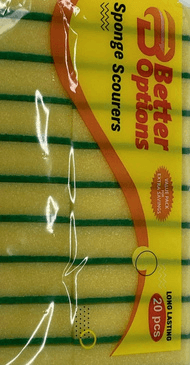 Better Options 20pc Sponge Scourer Pk10 3