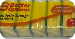 Better Options 10pc Handgrip Sponge Scourer Pk20 1