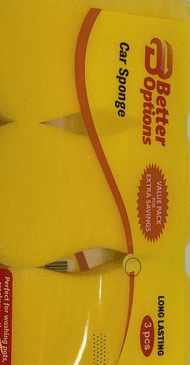 Better Options 3pc Car Sponge Pk10