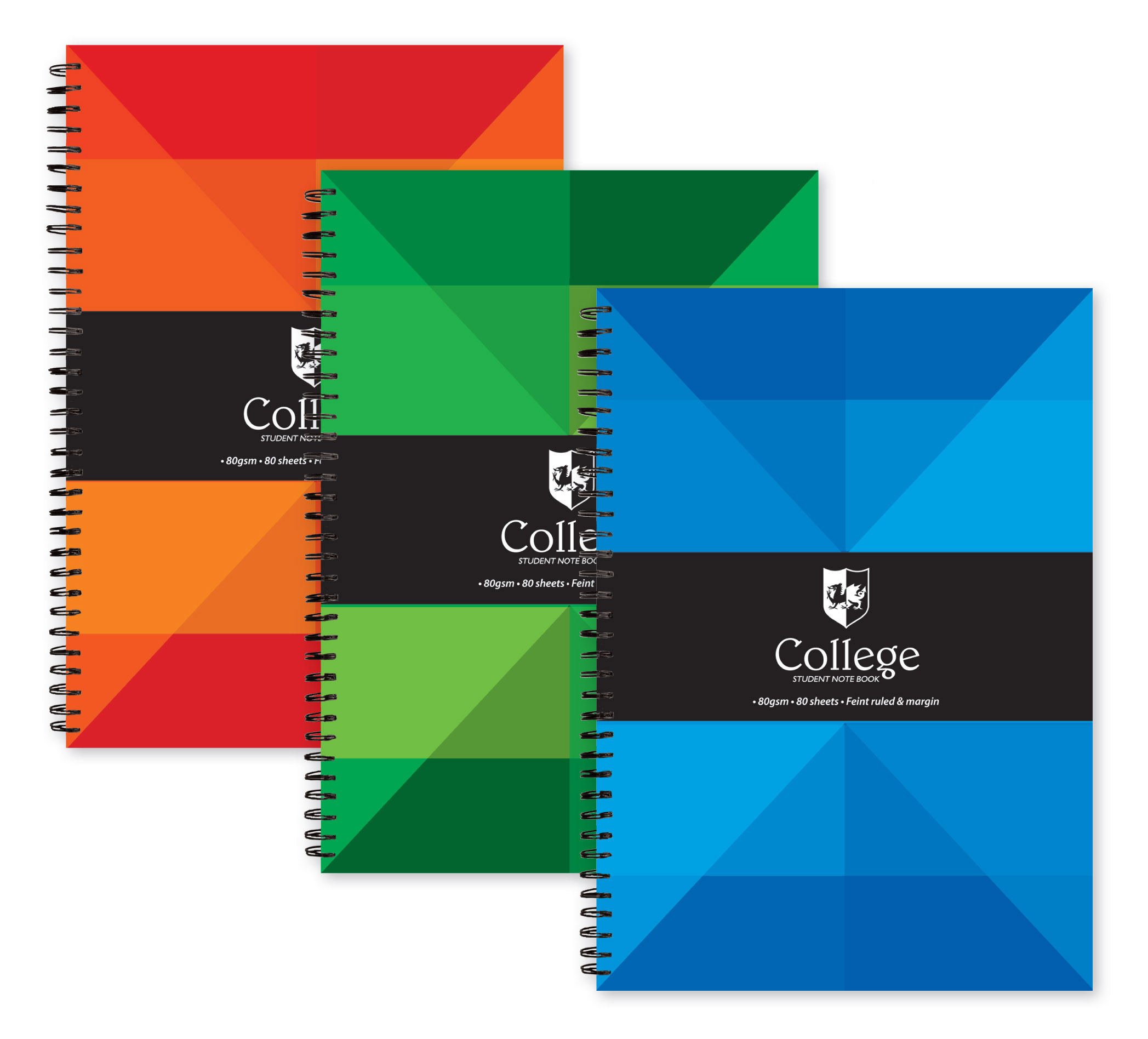Tiger  College Range Twinwire A4 80gsm 80 Sheet Soft Touch image
