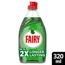 Fairy Washing Up Liquid 320ml Original 1
