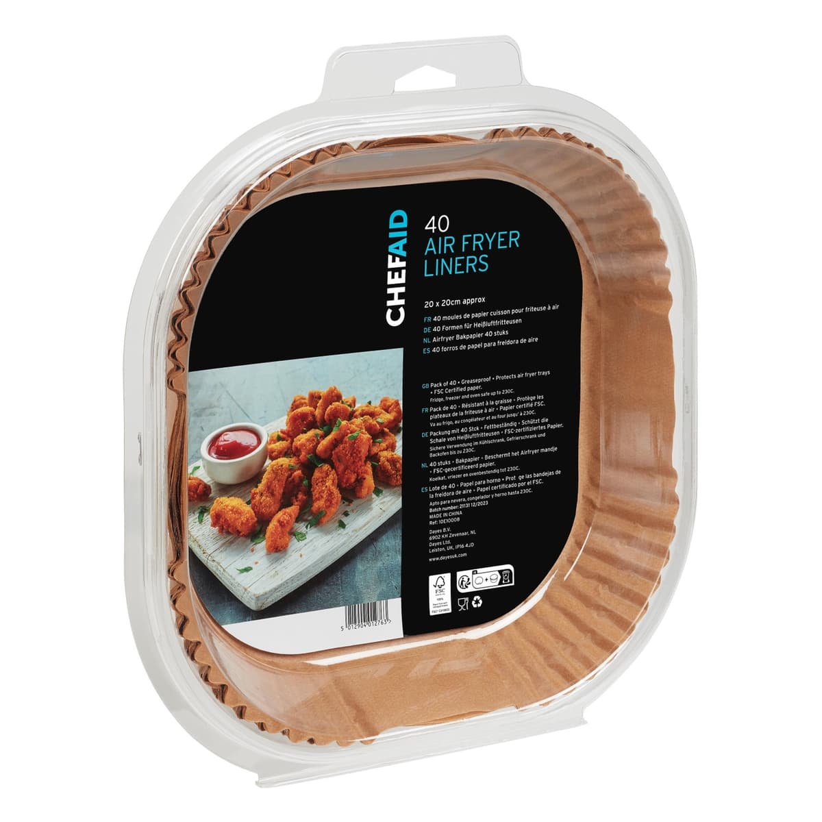 Chefaid 40 Air Fryers Liners 20cm 
