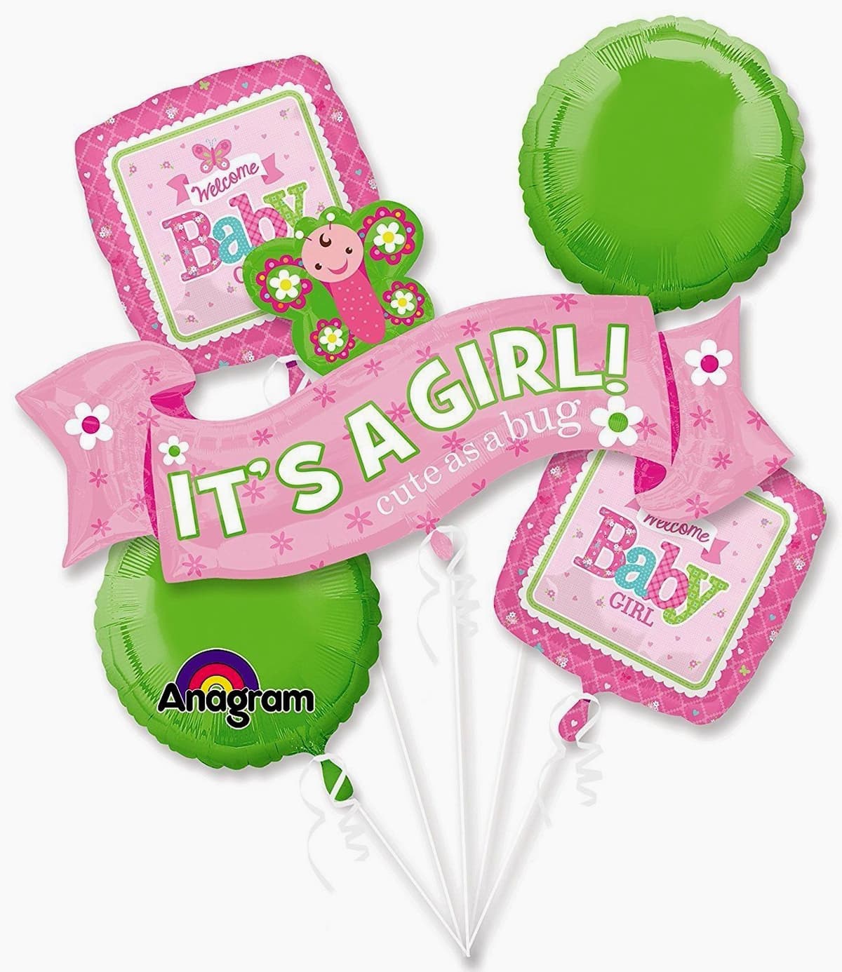 Anagram - It's a Girl - Standard - Decorative Balloon