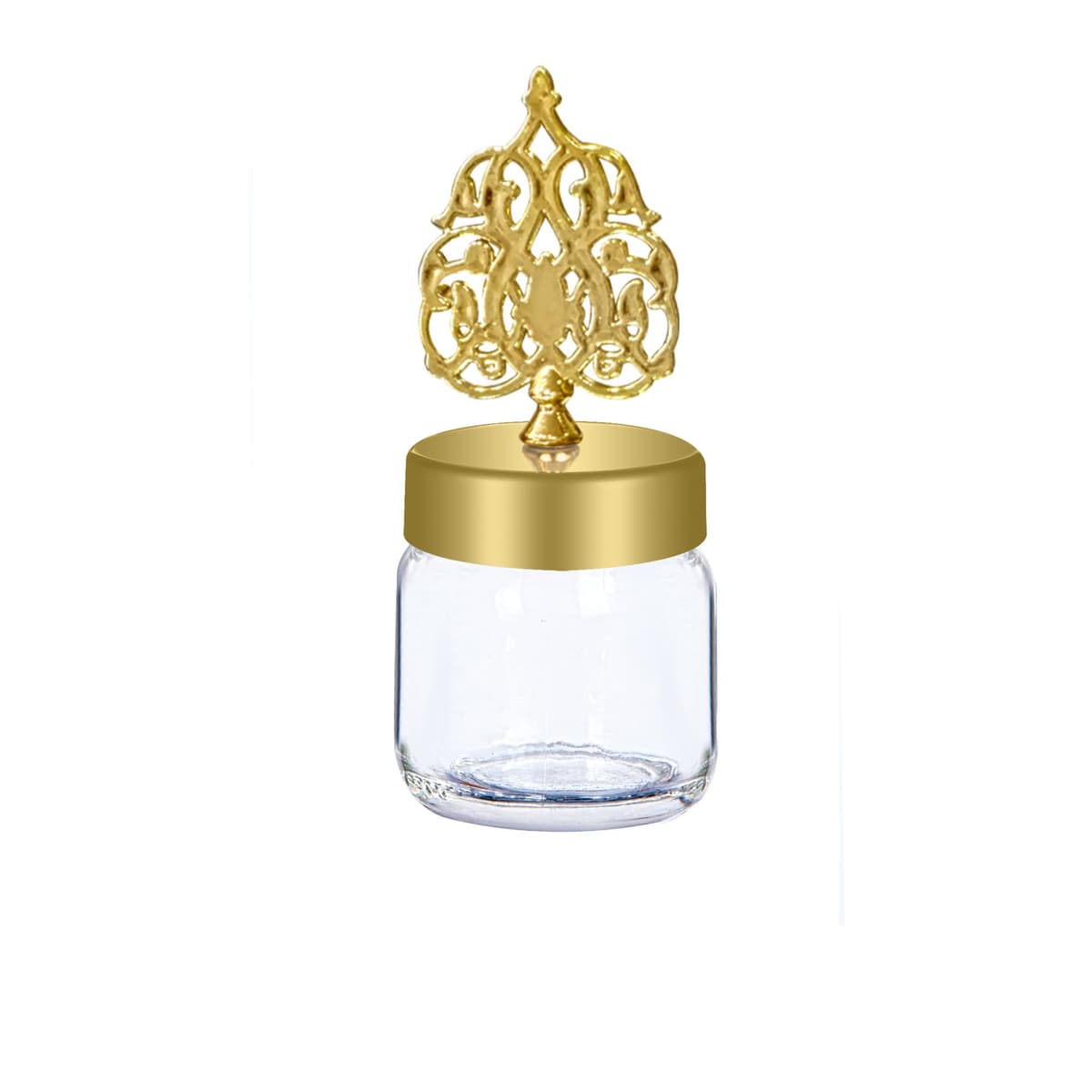 Glass Jar Gold cover 40cc