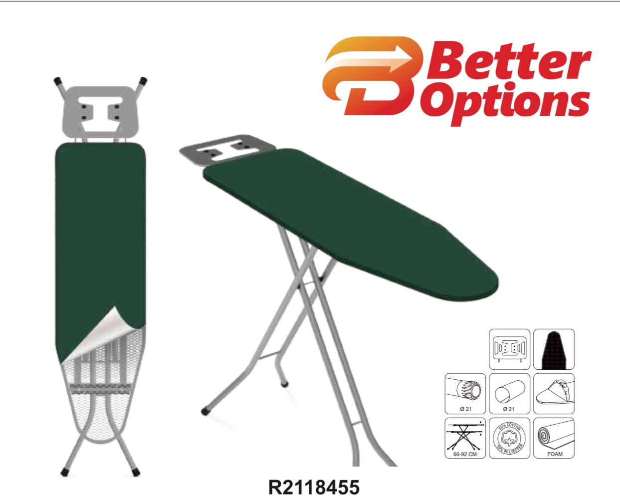 Better Options BRAVA Ironing Board 33x110cm