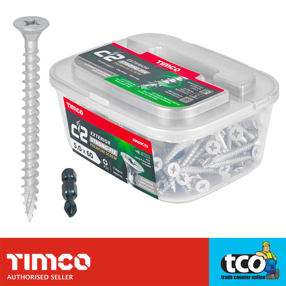 TIMCO 5.0x60 Classic Screw PZ2 CSK - A2 S/S