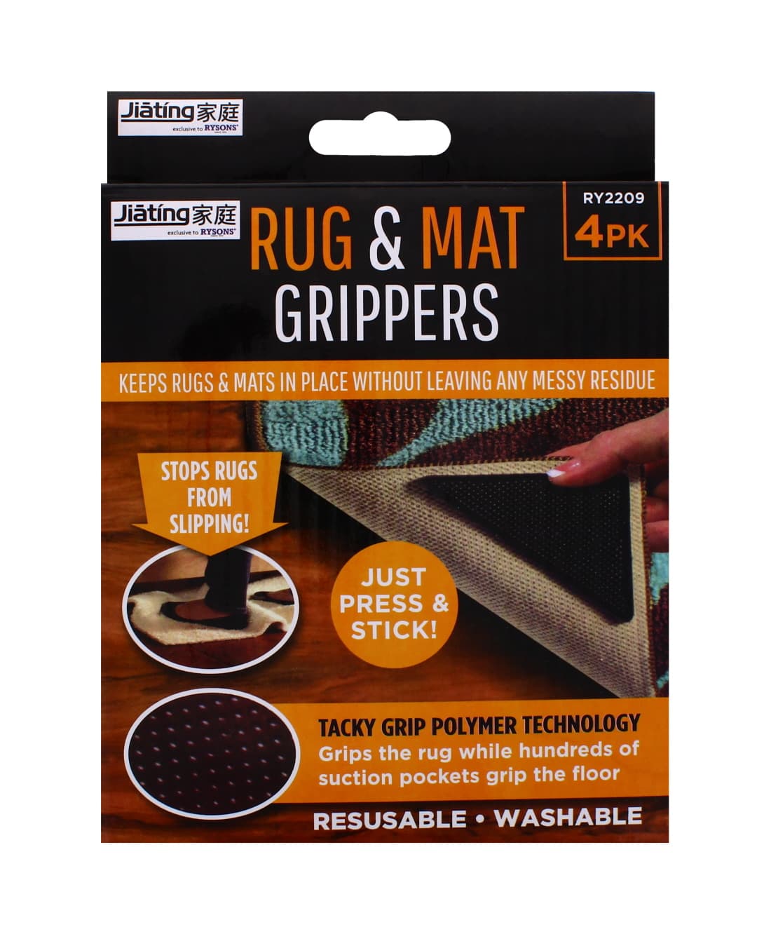 Rysons Rug & Mat Gripper 4pk