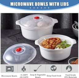 Essential Round Microwave  Pot with lid 236ml / 8oz  1
