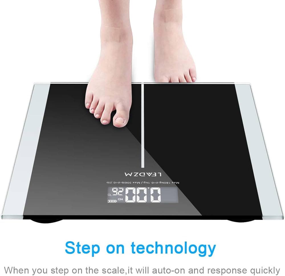PU Non Slip Mat Body Scale ( Black) 180kg