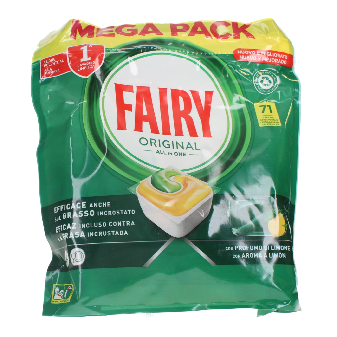 Fairy Dishwater Tabs Lemon 71's image