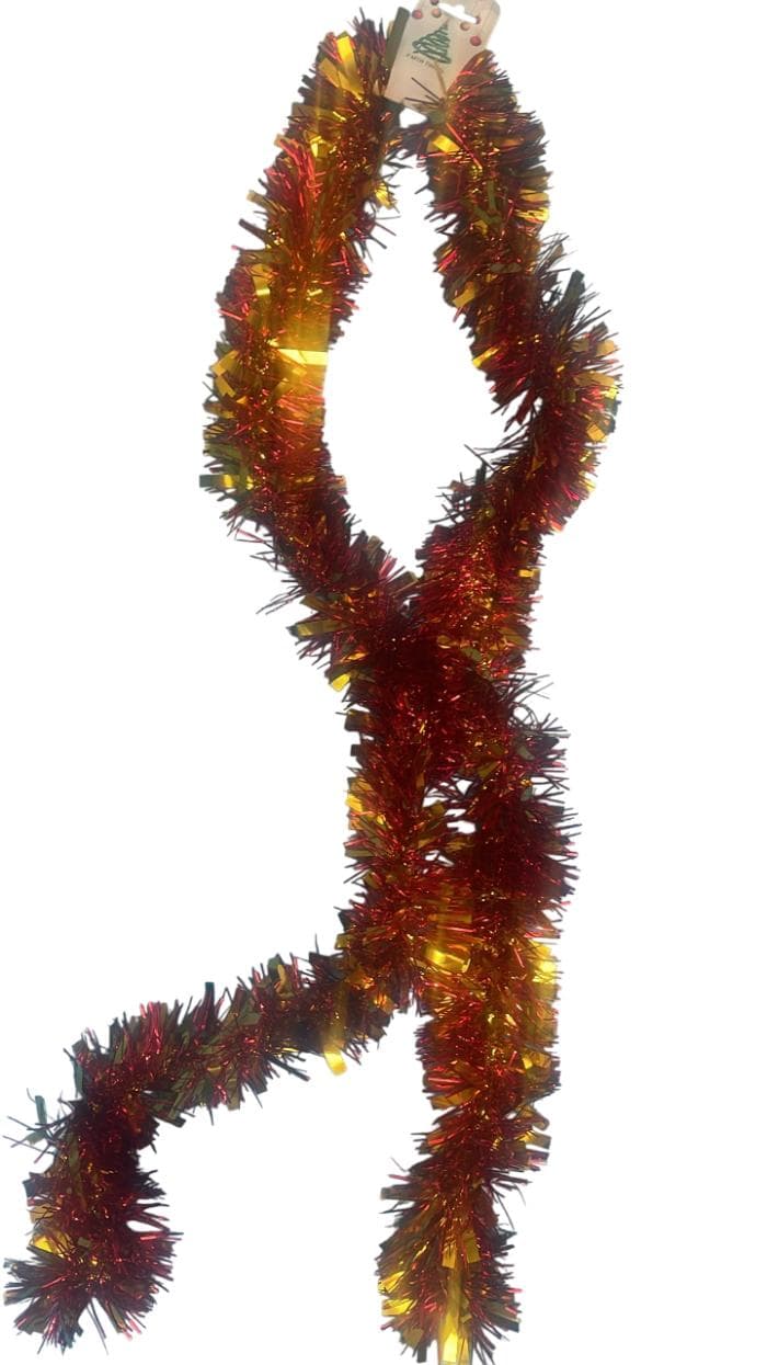 Christmas Tinsel Gold / Red
