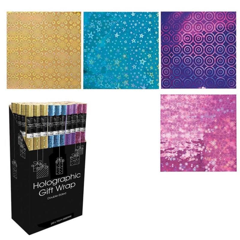 Tallon 2mtr Holographic Gift Wrap 