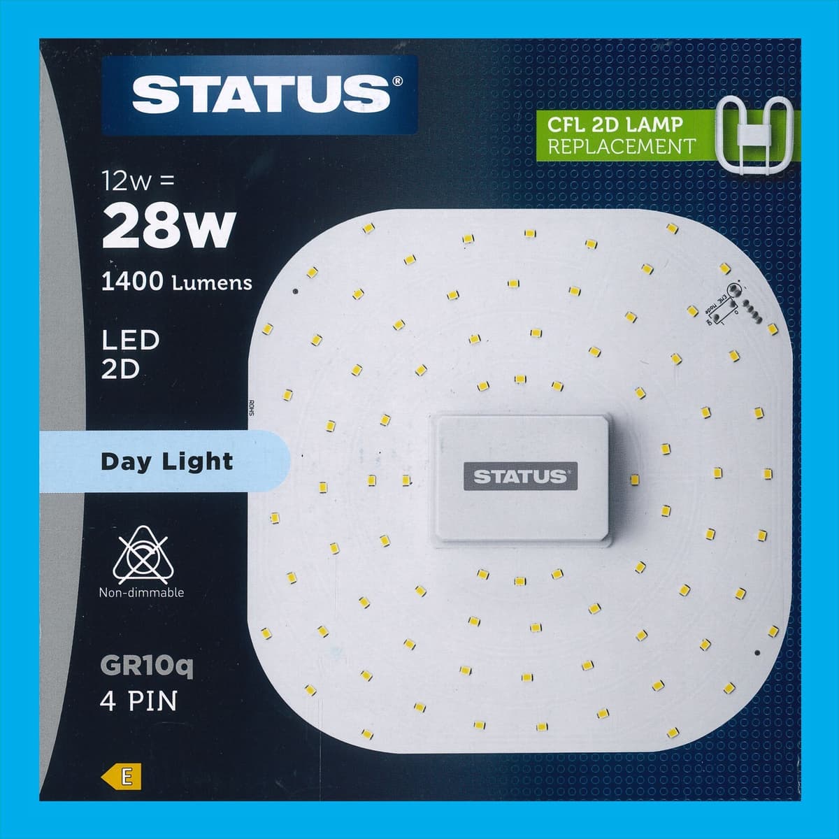 Status LED 12w= 28w 1400 Lumens Led 2d Day Light