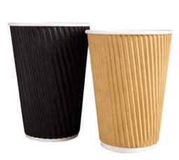 Better Options  12OZ Coffee Ripple Cups  Brown 25PCS 2