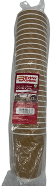 Better Options  12OZ Coffee Ripple Cups  Brown 25PCS 3