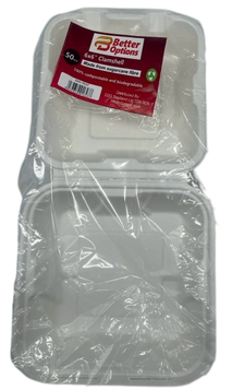 Better Options 6" Clamshell Burger Box  PK OF 50 image