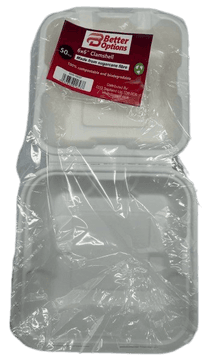 Better Options 6" Clamshell Burger Box  PK OF 50 2