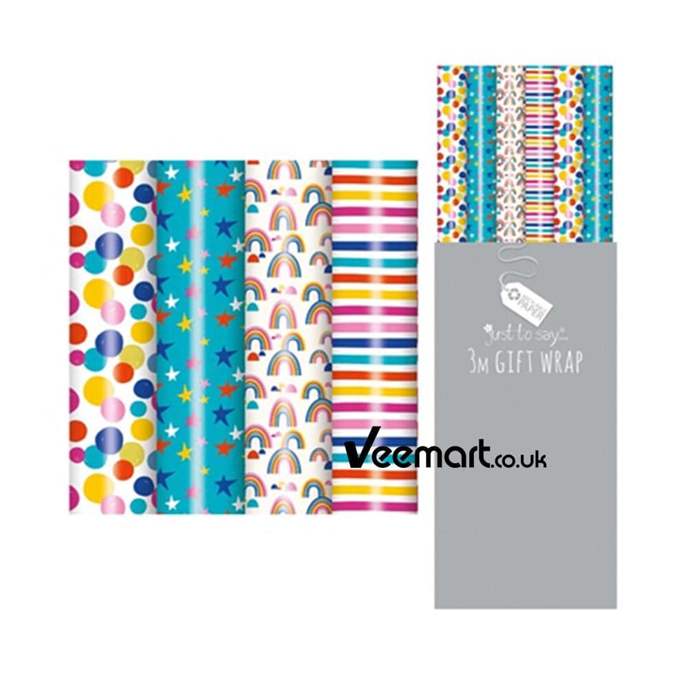 Tallon 3mtr Gift Wrap Bright  Design