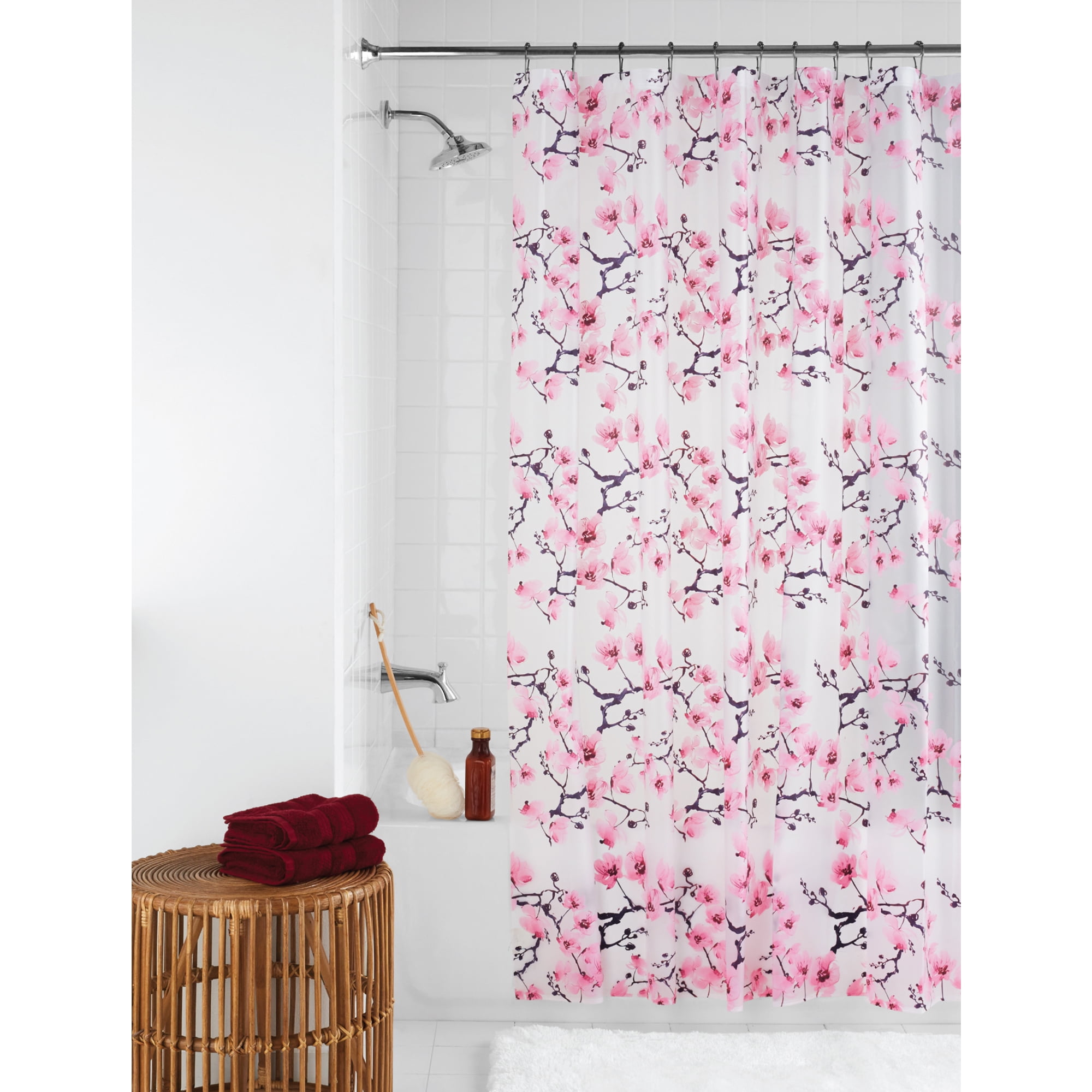 Peva shower curtain with Hooks Blossom image