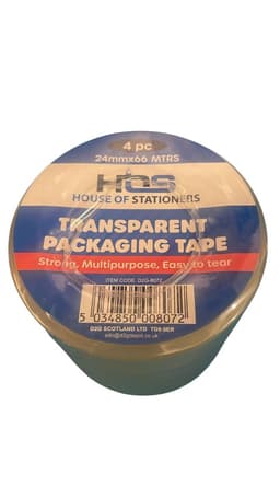 HOS Clear Packaging Tape24mmx66m (4pc) 2